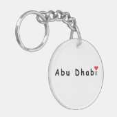 Ik hou van Abu Dhabi Sleutelhanger (Voorkant Links)