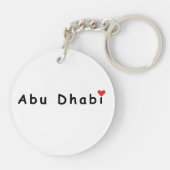 Ik hou van Abu Dhabi Sleutelhanger (Achterkant)