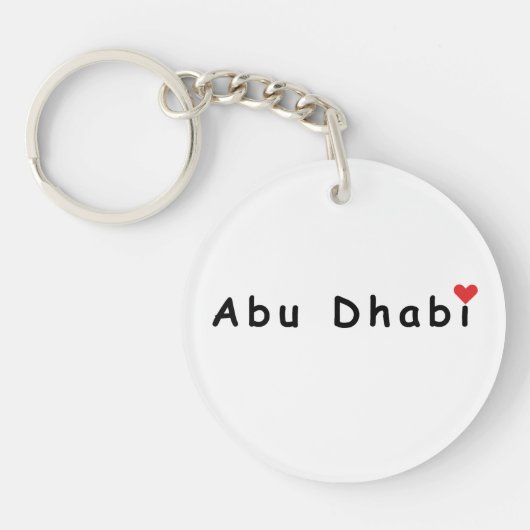 Ik hou van Abu Dhabi Sleutelhanger (Voorkant)