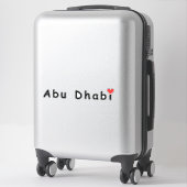 Ik hou van Abu Dhabi Sticker (Koffer)