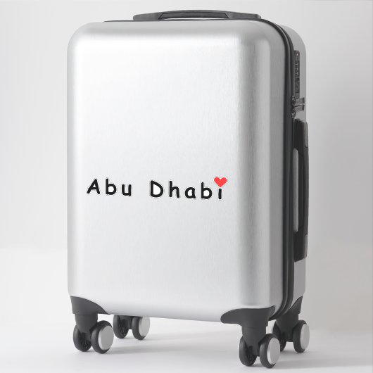 Ik hou van Abu Dhabi Sticker (Koffer)