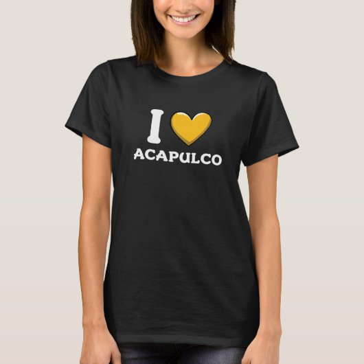 Ik hou van Acapulco Mexico 7 T-shirt (Voorkant)