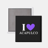Ik hou van Acapulco Mexico Vakantie _2 Magneet (Voorkant / Achterkant)
