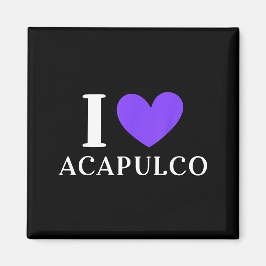 Ik hou van Acapulco Mexico Vakantie _2 Magneet (Voorkant)