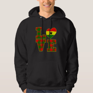 Ik hou van Accra Trots Ghanees Ik hou van Ghana Vl Hoodie