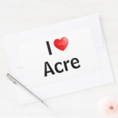 Ik hou van Acre Rechthoekige Sticker (Envelop)