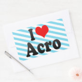 Ik hou van Acro Rechthoekige Sticker (Envelop)