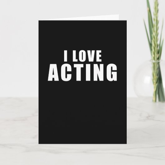 Ik hou van Acteren - Acteur Cadeau Kaart (Voorkant)