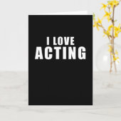 Ik hou van Acteren - Acteur Cadeau Kaart (Gele Bloem)