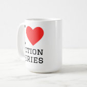 Ik hou van actie series koffiemok (Voorkant links)