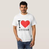 Ik hou van activisme t-shirt (Voorkant volledig)