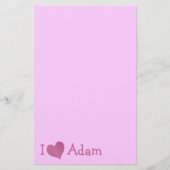 Ik hou van Adam Briefpapier (Voorkant)