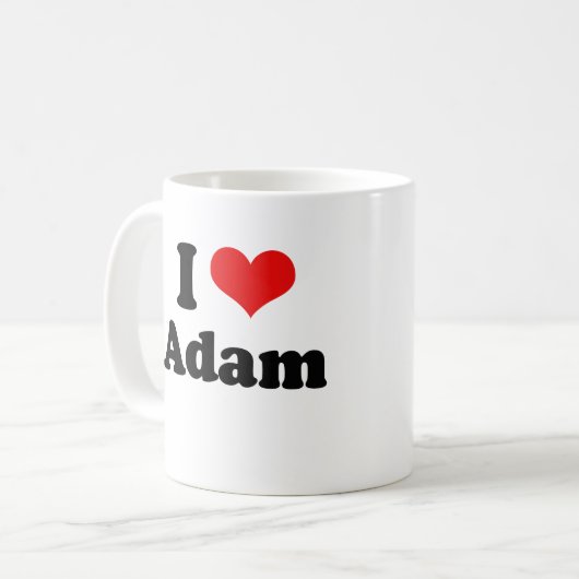 Ik hou van Adam Koffiemok (Voorkant links)