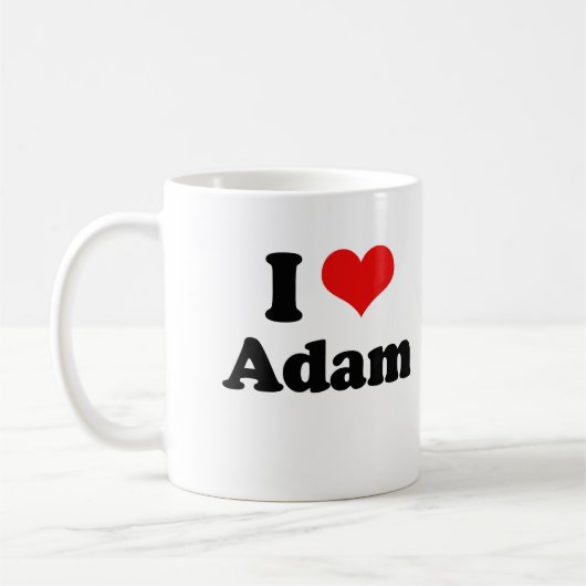 Ik hou van Adam   Koffiemok (Links)