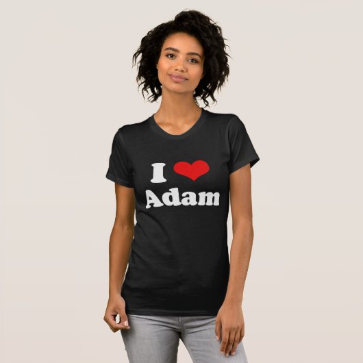 Ik hou van Adam T-shirt (Voorkant volledig)