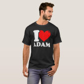 Ik hou van Adam T-shirt (Voorkant volledig)