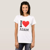 Ik hou van Adam T-shirt (Voorkant volledig)