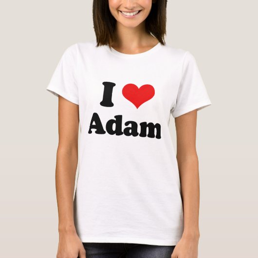 Ik hou van Adam   T-shirt (Voorkant)