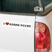 Ik hou van Adams Point Bumper Sticker (Op Truck)
