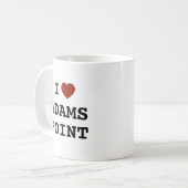 Ik hou van Adams Point Mok (Voorkant links)