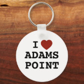 Ik hou van Adams Point-sleutelhanger Sleutelhanger (Voorkant)