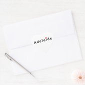 Ik hou van Adelaide Hart Sticker (Envelop)
