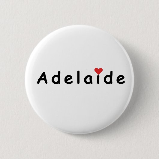 Ik hou van Adelaide Ronde Button 5,7 Cm (Voorkant)