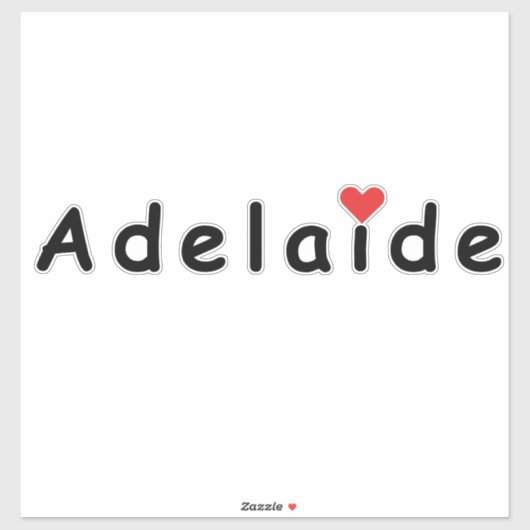 Ik hou van Adelaide Sticker (Vel)