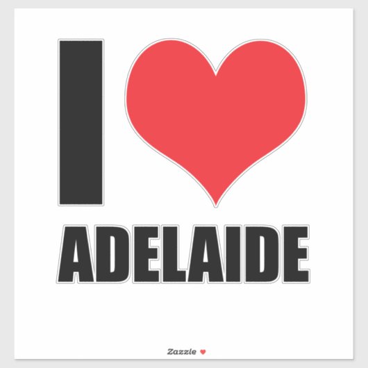 Ik hou van Adelaide Sticker (Vel)