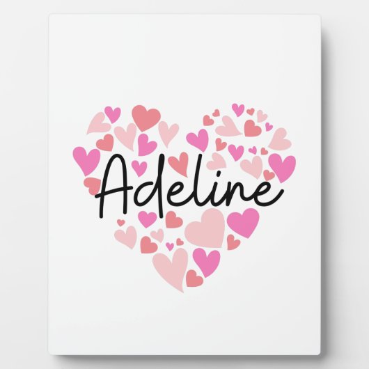 Ik hou van Adeline Fotoplaat (Voorkant)