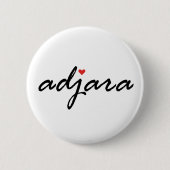 Ik hou van Adjara Georgia Ronde Button 5,7 Cm (Voorkant)