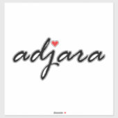 Ik hou van Adjara Georgia Sticker (Vel)