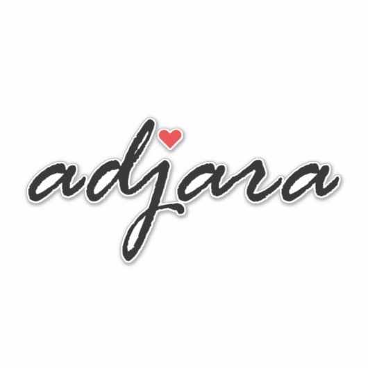 Ik hou van Adjara Georgia Sticker (Voorkant)