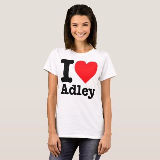 "Ik hou van Adley" T-shirt (Voorkant volledig)
