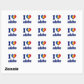 Ik hou van Adobong Pinoy Ronde Sticker (Vel)