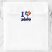Ik hou van Adobong Pinoy Ronde Sticker (Tas)