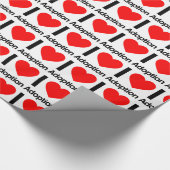 Ik hou van adoptie cadeaupapier (Hoek)