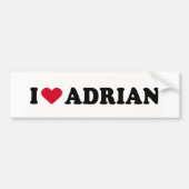 IK HOU VAN ADRIAN BUMPERSTICKER (Voorkant)