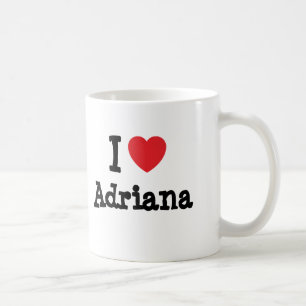 Ik hou van Adriana hart T-Shirt Koffiemok