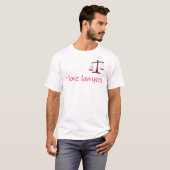 Ik hou van advocaten t-shirt (Voorkant volledig)