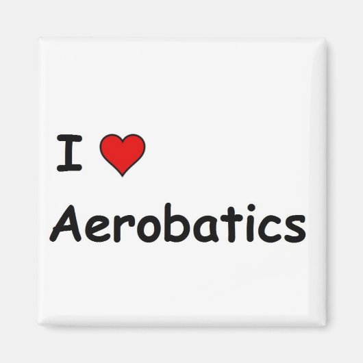 Ik hou van aerobatics magneet (Voorkant)
