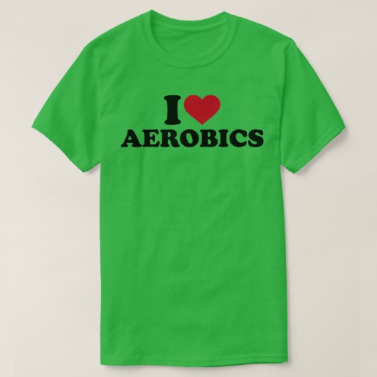 Ik hou van Aerobics 9 T-shirt (Design voorkant)