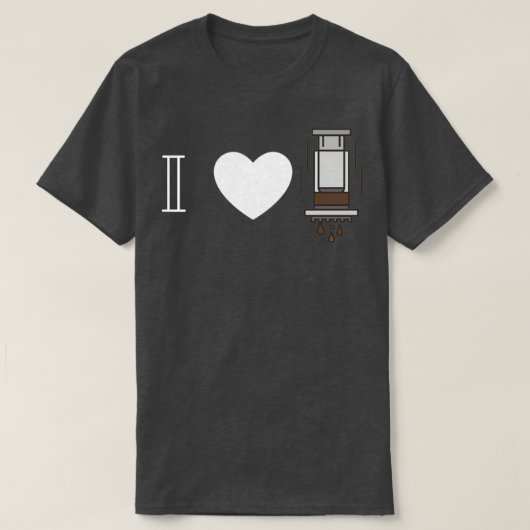 Ik hou van Aeropress T T-shirt (Design voorkant)