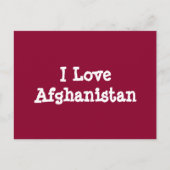 Ik hou van Afghanistan Briefkaart (Voorkant)