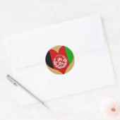 Ik hou van Afghanistan Ronde Sticker (Envelop)
