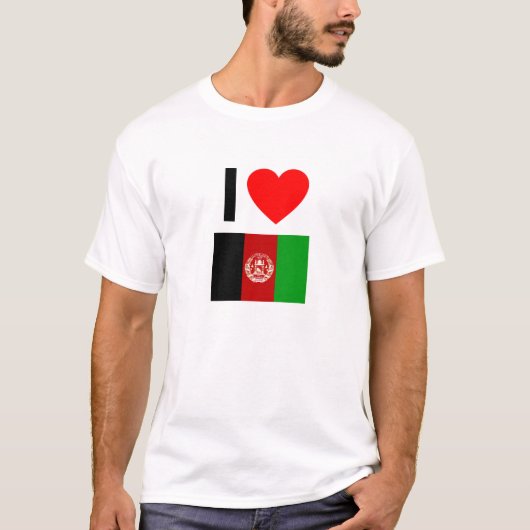 Ik hou van Afghanistan T-shirt (Voorkant)