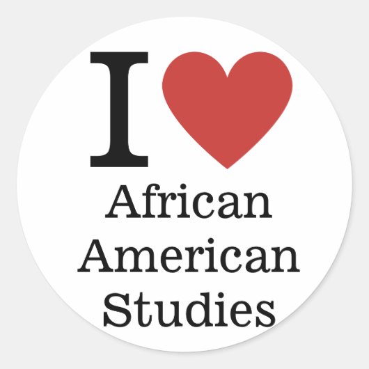 Ik hou ❤️ van African American Studies STICKER (Voorkant)