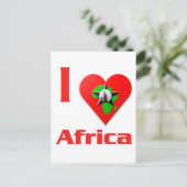 Ik hou van Afrika Briefkaart (Staand voorkant)