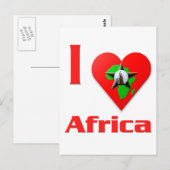 Ik hou van Afrika Briefkaart (Voorkant / Achterkant)