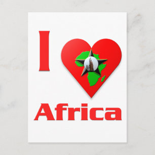 Ik hou van Afrika Briefkaart
